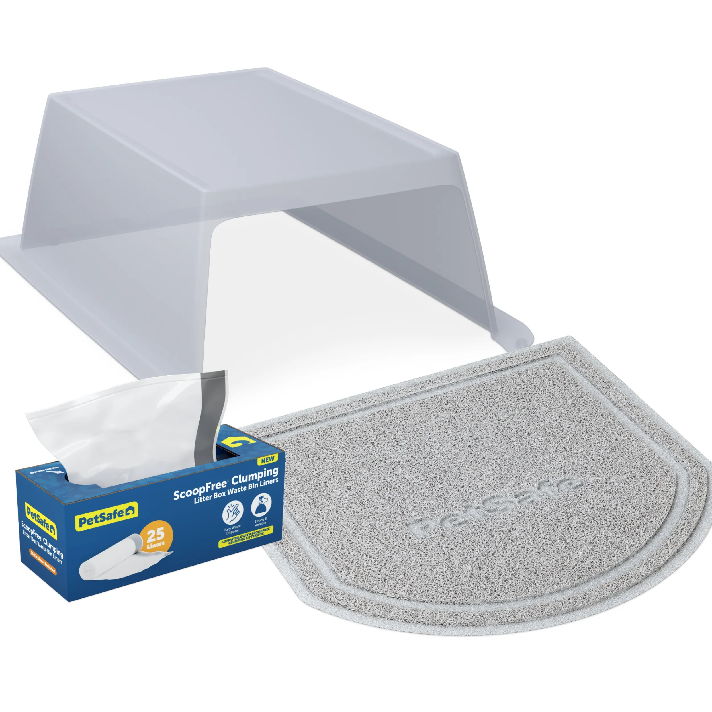 Cheap PetSafe ScoopFree® Clumping Litter Box Hood and Accessory Bundle